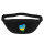 Bauchtasche Ruanda Flagge Herz 2,5 Liter Black