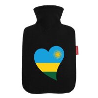 W&auml;rmflasche Ruanda Flagge Herz
