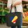 Filzshopper Seychellen Flagge Herz, 22 Liter