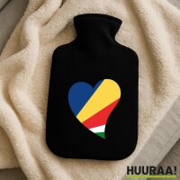 W&auml;rmflasche Seychellen Flagge Herz