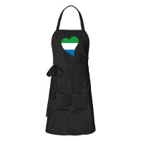 Sch&uuml;rze Sierra Leone Flagge Herz