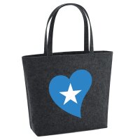 Filzshopper Somalia Flagge Herz, 22 Liter