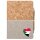 Notizbuch A5 Sudan Flagge Herz 80 Blatt inkl. Kugelschreiber