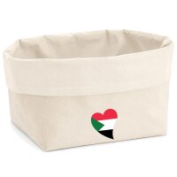 Organizer Sudan Flagge Herz