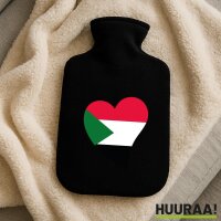 W&auml;rmflasche Sudan Flagge Herz