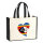 Jutetasche Swasiland Flagge Herz 21 Liter Black