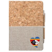 Notizbuch A5 Swasiland Flagge Herz 80 Blatt inkl....