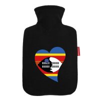 W&auml;rmflasche Swasiland Flagge Herz