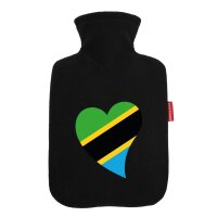 W&auml;rmflasche Tansania Flagge Herz