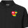 Damen Polo Shirt Togo Flagge Herz
