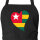 Schürze Togo Flagge Herz