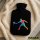 Wärmflasche Padel Tennis bunte Silhouette