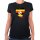 Damen T-Shirt Uganda Flagge Herz