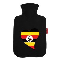 W&auml;rmflasche Uganda Flagge Herz