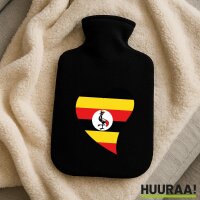 W&auml;rmflasche Uganda Flagge Herz