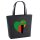 Filzshopper Sambia Flagge Herz, 22 Liter
