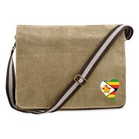 Umh&auml;ngetasche Simbabwe Flagge Herz 14 Liter