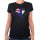 Damen T-Shirt Anguilla Flagge Herz