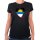 Damen T-Shirt Antigua und Barbuda Flagge Herz