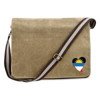 Umh&auml;ngetasche Antigua und Barbuda Flagge Herz 14...