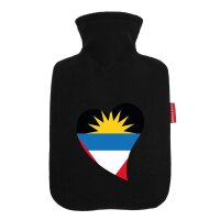 W&auml;rmflasche Antigua und Barbuda Flagge Herz