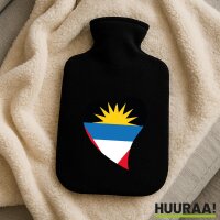 W&auml;rmflasche Antigua und Barbuda Flagge Herz