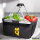 Einkaufskorb faltbar Barbados Flagge Herz 20 Liter Black