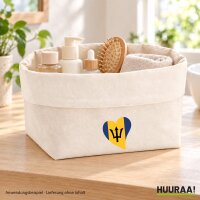 Organizer Barbados Flagge Herz