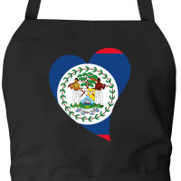 Sch&uuml;rze Belize Flagge Herz