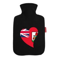 W&auml;rmflasche Bermuda Flagge Herz