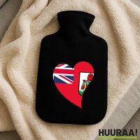 W&auml;rmflasche Bermuda Flagge Herz