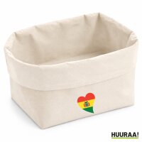 Organizer Bolivien Flagge Herz