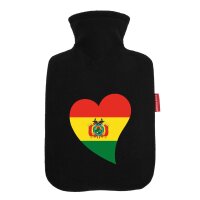W&auml;rmflasche Bolivien Flagge Herz