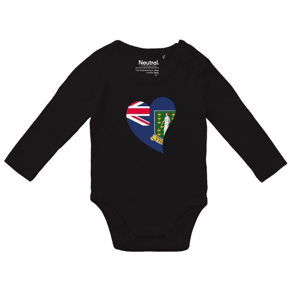Baby Body Britische Jungfrau Inseln Flagge Herz