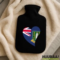 W&auml;rmflasche Britische Jungfrau Inseln Flagge Herz