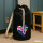Seesack Kaimaninseln Flagge Herz 20 Liter Black