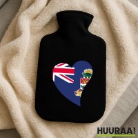W&auml;rmflasche Kaimaninseln Flagge Herz