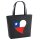 Filzshopper Chile Flagge Herz, 22 Liter