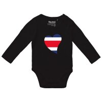 Baby Body Costa Rica Flagge Herz