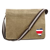 Umh&auml;ngetasche Costa Rica Flagge Herz 14 Liter