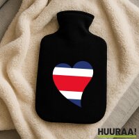 W&auml;rmflasche Costa Rica Flagge Herz