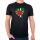 Herren T-Shirt Dominica Flagge Herz