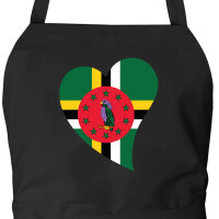 Sch&uuml;rze Dominica Flagge Herz