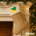Weihnachtsstrumpf Französisch-Guayana Flagge Herz Beige Jute