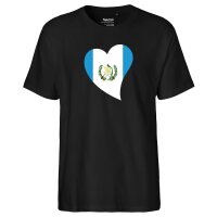 Herren T-Shirt Guatemala Flagge Herz