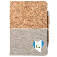 Notizbuch A5 Guatemala Flagge Herz 80 Blatt inkl....