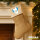 Weihnachtsstrumpf Guatemala Flagge Herz Beige Jute