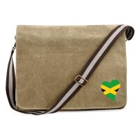 Umh&auml;ngetasche Jamaika Flagge Herz 14 Liter
