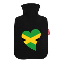 W&auml;rmflasche Jamaika Flagge Herz