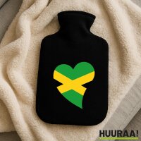 W&auml;rmflasche Jamaika Flagge Herz